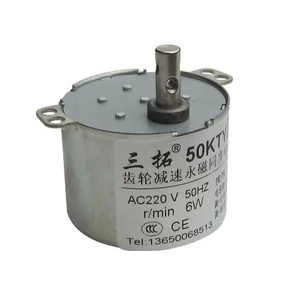 1x 50KTYZ AC220V 50Hz 6W Synchronous Reducing High Torque GearBox Motor 1-90RPM • $9.99