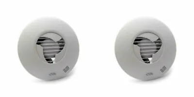 2 X AIRFLOW ICON 30 BATHROOM EXTRACTOR FAN 72687257 240V (Replaces 72591601) • £189.99