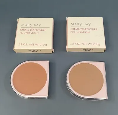 Mary Kay Creme-To-Powder Foundation All Skin Types NOS Choose From 2 Shades • $11.50