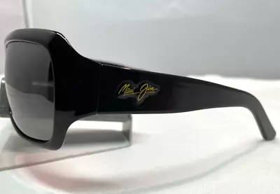 Maui Jim Palms Mj 111-02 Gloss Black W/ Neutral Grey Polarized Sunglasses New 9 • $165