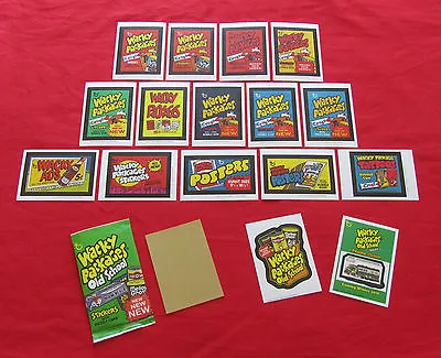 Wacky Packages Old School 4 Tan Insert Sticker Set 16/16  Mint • $12.95