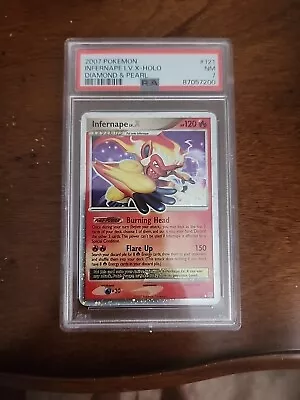 Pokémon TCG Infernape LV.X Diamond & Pearl 121/130 Holo Rare | PSA 7 • $50