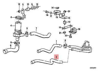 Genuine BMW E30 Convertible Turbocharger Feed Intake Pipe OEM 64211381191 • $70.01