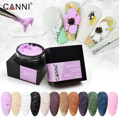 £4.49 • Buy CANNI® Gypsum Gel Soak Off UV LED Nail Varnish Gel Polish Nail Art - 12 Colours