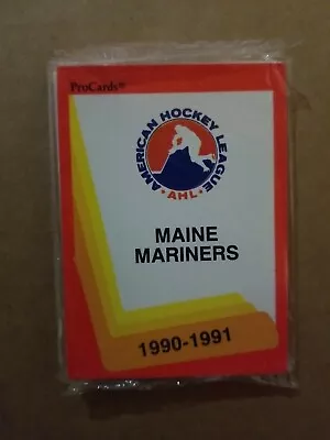 1990-91 Pro Cards Ahl Maine Mariners Hockey Team Set Factory Sealed • $4.34