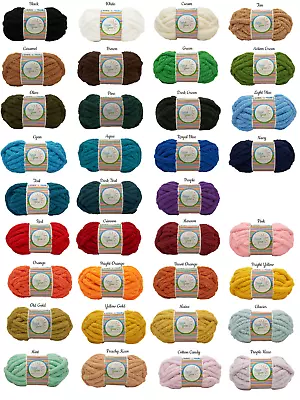 ¾ In. (2 Cm) 8oz Jumbo/Chunky Chenille Yarn With Custom Colors.  32 Yards! • $10.99