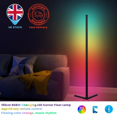 £27.59 • Buy RGBW Colour Changing LED Corner Floor Light Minimalist Mood 59IN Lamp Tall Stand