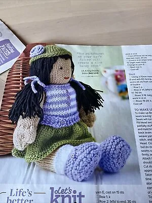 Val Pierce’s Millie The Ragdoll Doll Soft Toy Knitting Pattern • £2.49