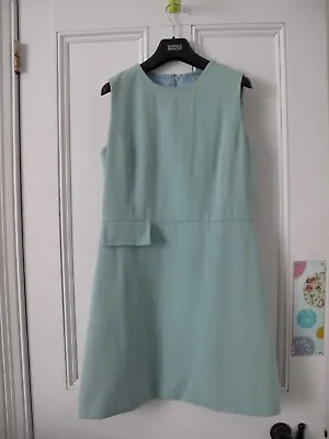 £12 • Buy Vintage Mint Green Wool 60s Dress Mod Quant
