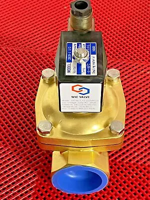 $139.99 • Buy WIC Valve 1.5  Inch Brass Zero Differential Solenoid Valve,2BCW-1 1/2-220VAC-D