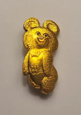 Pin/Badge MISHA BEAR Olympic Games Olympics Moscow 1980 Brooch USSR Soviet Union • $4.99