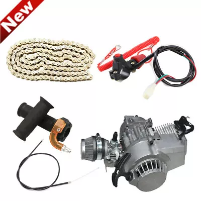 50cc 47cc 49cc Engine Motor Kit 2 Stroke For Mini Chopper Pocket Dirt Bike ATV • $144.57