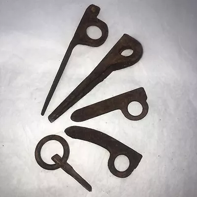 5 Vintage Rock Climbing Lost Arrow Style Pitons Unmarked Rusty • $34
