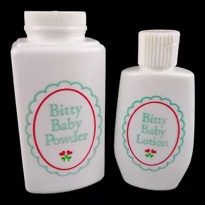 American Girl Bitty Baby POWDER & LOTION SET Pleasant Company Doll Accessories • $13.94