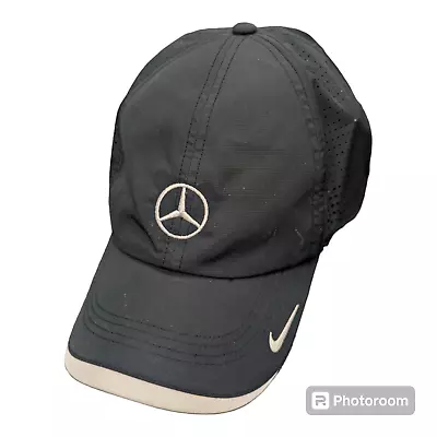 Nike Dri-Fit Perforated Hat Black - Mercedes-Benz Logo Unisex Size • $9.99