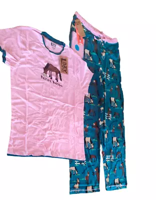 Lazyone Women Pyjama Set PJ Top Bottoms Nightwear Sleepwear Cotton D150 152 • £9.99