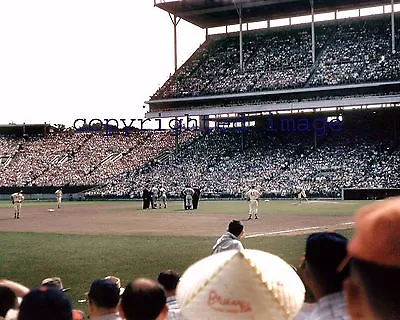 Milwaukee County Stadium Home Of The Braves Vs Dodgers Eddie Mathews  Color K • $5