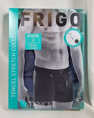 Frigo S Tencel Stretch Trunk 3  Inseam Blue Adj Pouch Wicking Cool Breathable • $24.77