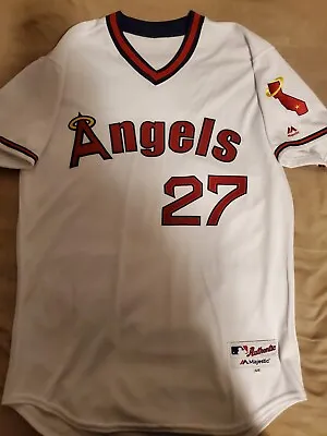 Mike Trout Authentic Jersey Angels Retro Size 44 • $300