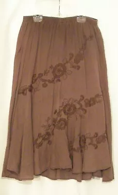 #8058 Pretty! Vintage  'metro Wear' Boho Prairie Skirt Size 1x • $22