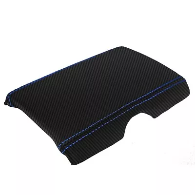 Console Lid Armrest Cover PVC Carbon For Mazda Miata MX5 99-05 Blue Stitch • $37.99