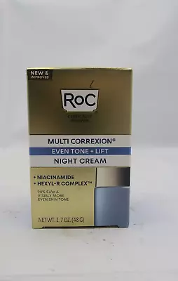 RoC Multi Correxion Even Tone + Lift Night Cream Hydrates Skin 1.7 Oz NEW BOX • $16.99
