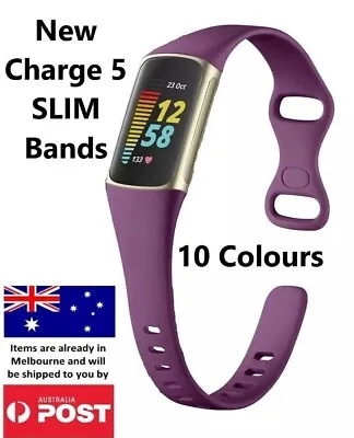 $8.95 • Buy Charge 5 SLIM Soft Strap Replacement Wristbands - 10 Colours