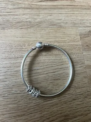 Pandora Silver Bangle With Charms • $50