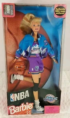 VTG NEW 1998 Utah Jazz NBA Barbie Mattel #20708 Authentic Uniform NBA Team • $47.19