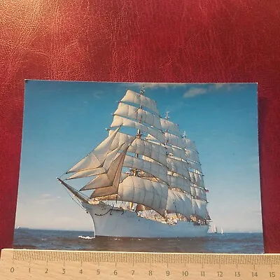 Vintage Postcard SEDON One Of The Largest Sail Training Ships • £5