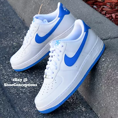 Nike Air Force 1 Low Shoes White Photo Blue FJ4146-103 Men's Sizes NEW • $100