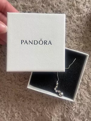 Pandora Long Drop Necklace With Silver Balls • £80