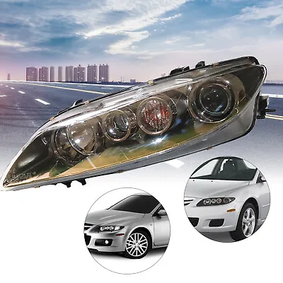 For 2006-08 Mazda 6 Mazda6 Projector Headlights Headlamps DOT & SAE  Black • $94