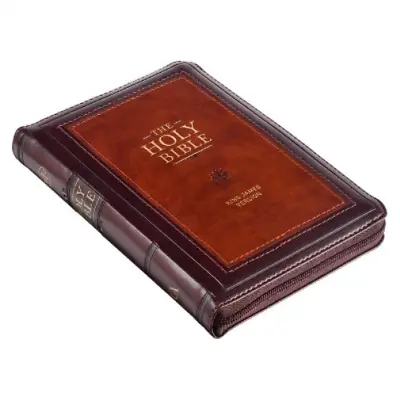 KJV Holy Bible Compact Faux Leather Red Letter Edition - Ribbon (Leather Bound) • £20.22