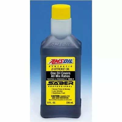 AMSOIL   AMSOIL SABER® Professional Synthetic 2-Stroke Oil 8oz Bottle (236ml) AT • $16