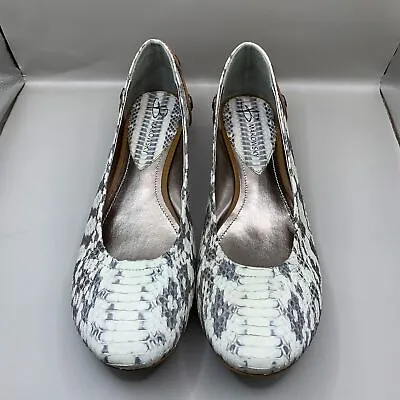 B. Makowsky Snake Print Leather Ballet Slip On Women Shoes Size10 • $20