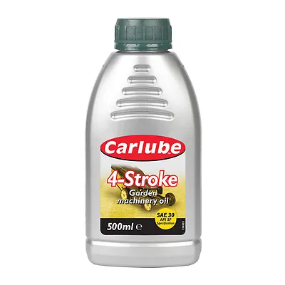 Carlube 4 Stroke Lawnmower Garden Machinery Engine Oil SAE30 Lubricant 500ml • £9.99