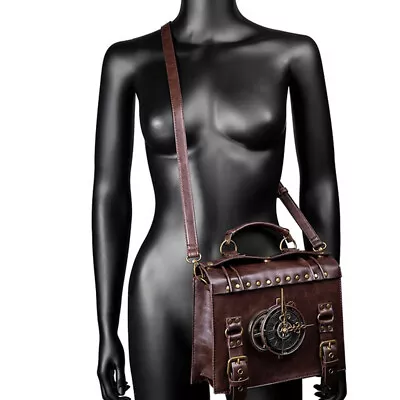 Unisex Steampunk Handbag Shoulder Bag Leather Bag Punk Shoulder Bag • $45.44