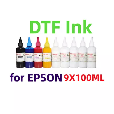 9X100ML Premium DTF Direct To Film Refill Ink For Printer *** • $59.99