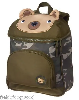 `NWT Gymboree Boys Backpack Bear Camo Uniform Shop Bag School • $14.98