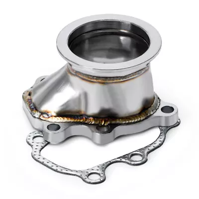$30.59 • Buy 2.5  63mm V- Band Clamp Flange Turbo Down Pipe Adapter Fit For T25 T28 GT25 GT28