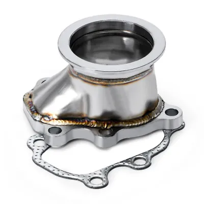 2.5  63mm V- Band Clamp Flange Turbo Down Pipe Adapter Fit For T25 T28 GT25 GT28 • $30.59