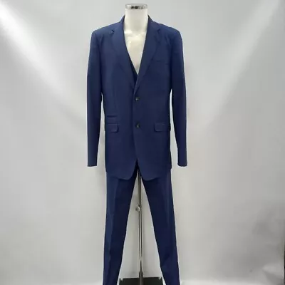 Skopes 3 Piece Suit Trousers Size L Blue Tailored Wool Blend Men's RMF01-LR • $9.95