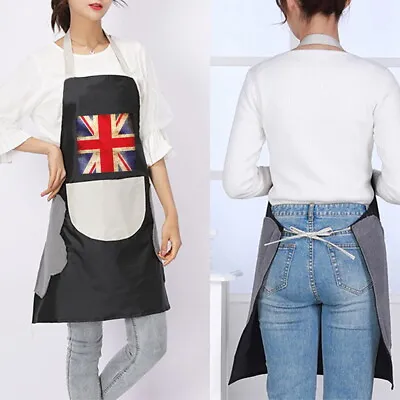 British Flag Unisex Apron Ladies Cooking Baking Kitchen BBQ Catering Chef Plain • £5.49