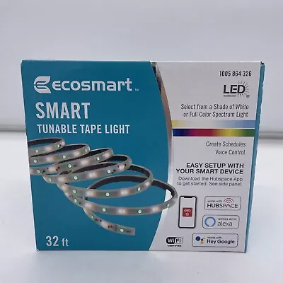 New Ecosmart 1005 864 326 32 Ft Smart RGB And Tunable White Hubspace Strip Light • $54