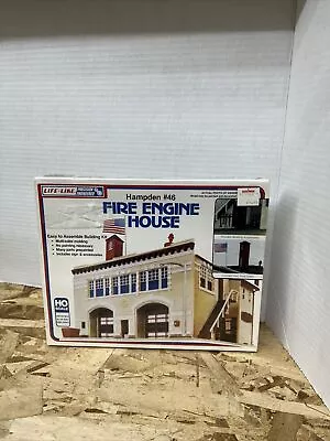 Hampden #46 Fire Engine House HO Scale Model Kit Life Like Unopened Sealed • $14.95