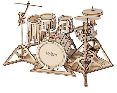 Rolife Drum Kit TG409 3D Wooden Puzzle • £10