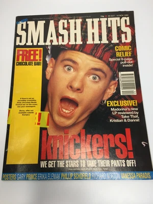 £9.95 • Buy Smash Hits Magazine Oct-Nov 1992 East 17 COVER Vanessa Paradis & Prince Posters