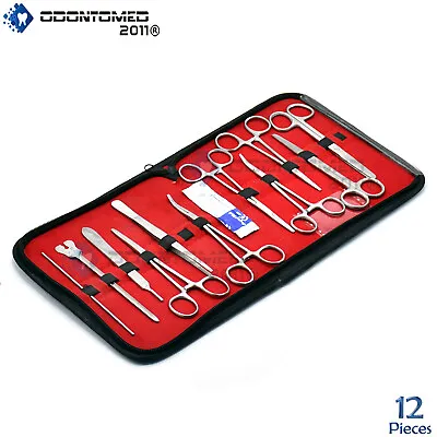 12 Pc Instrument Surgical Kit Survival Emergency First Aid Military Case Ds-1225 • $14.95