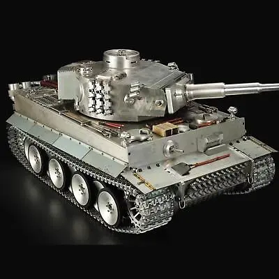 Henglong Full Metal 1:6 German Tiger I RTR RC Tank 3818 Barrel Recoil Model • $9470.61